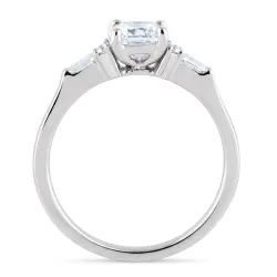 Cassandre Cushion-Cut Natural Diamond Ring in 18K Gold