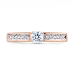 Bague Cécile – Solitaire Or 18K et Diamants Naturels
