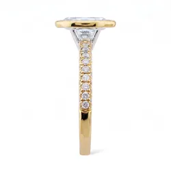 Bague Cosima en or 18K et diamants naturels taille ovale