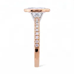 Bague Cosima en or 18K et diamants naturels taille ovale