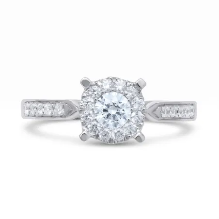 Anillo Dina en Oro de 18K con Diamantes Naturales