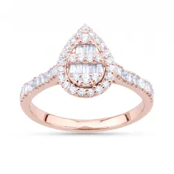 Ring Dora Tropfen – 18K Gold & Natürliche Diamanten Celinni