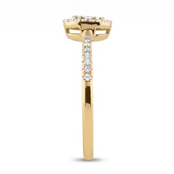 Ring Clara Oval – 18K Gold und Natürliche Diamanten Celinni