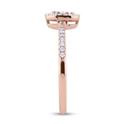 Clara Oval Ring &ndash; 18K Gold and Natural Diamonds l Celinni