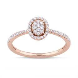 Bague Clara Ovale – Or 18K et Diamants Naturels l Celinni