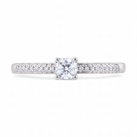 Evangeline Ring met Natuurlijke Diamanten in 18K Goud