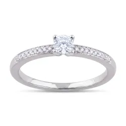 Evangeline Ring – 18K Goud en Natuurlijke Diamanten |Celinni