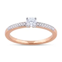 Evangeline Ring – 18K Gold and Natural Diamonds | Celinni