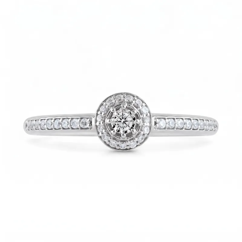 Natural Diamond Evelyne Ring in 18K Gold