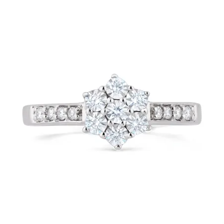 Francisca Natural Diamond Ring in 18K Gold