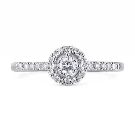 Faustine Natural Diamond Ring in 18K Gold