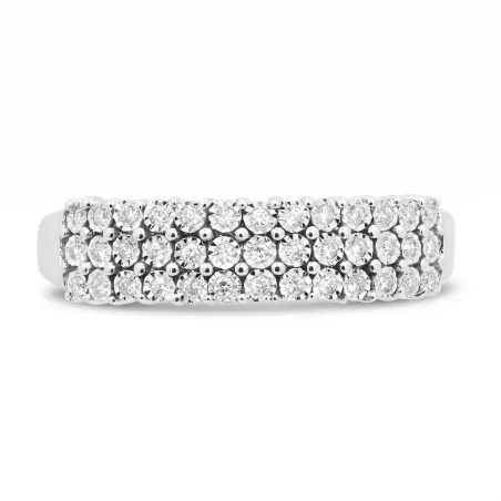 Bague Diamants Naturels Élisa en Or 18K