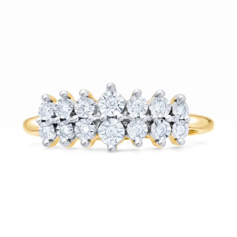 Elsa Ring &ndash; 18K Gold and Natural Diamonds l Rings Celinni