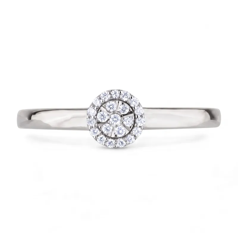 Elyne Natural Diamond Ring in 18K Gold