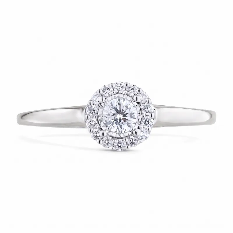 Elena Natural Diamond Ring in 18K Gold