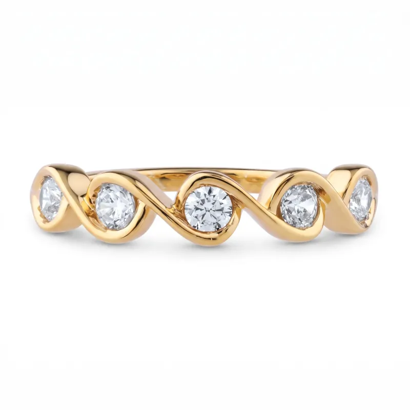 Ring Georgia – 18K Gold und Natürliche Diamanten l Celinni