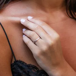 خاتم Gwenaelle &ndash; ذهب عيار 18 قيراط وماسة طبيعية l Celinni