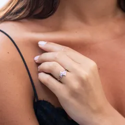 Bague Inès – Or 18K et Diamants Naturels l Celinni