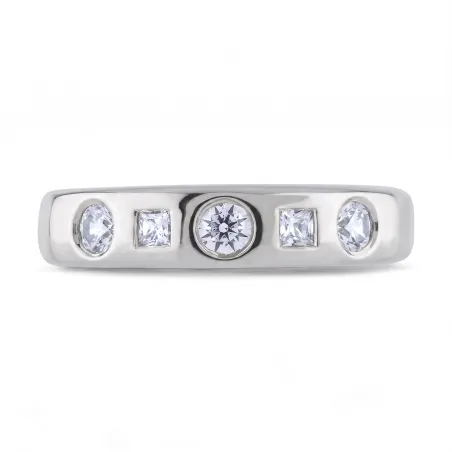 Bague Diamants Naturels Arwen en Or 18K