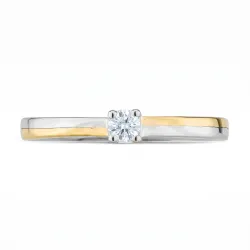 Anillo de diamantes Gloria – Oro Bicolor 18K y diamantes naturales | Celinni