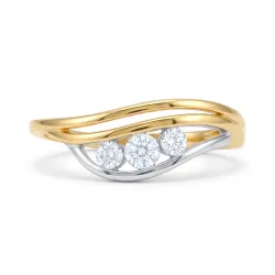 Bague Diamant Héloïse – Or Bicolore 18K et Diamants Naturels | Celinni