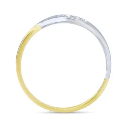 Ingrid Diamond Ring – 18K Two-Tone Gold and Natural Diamonds | Celinni