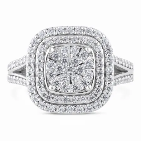 Bague Diamants Naturels Dalila en Or 18K