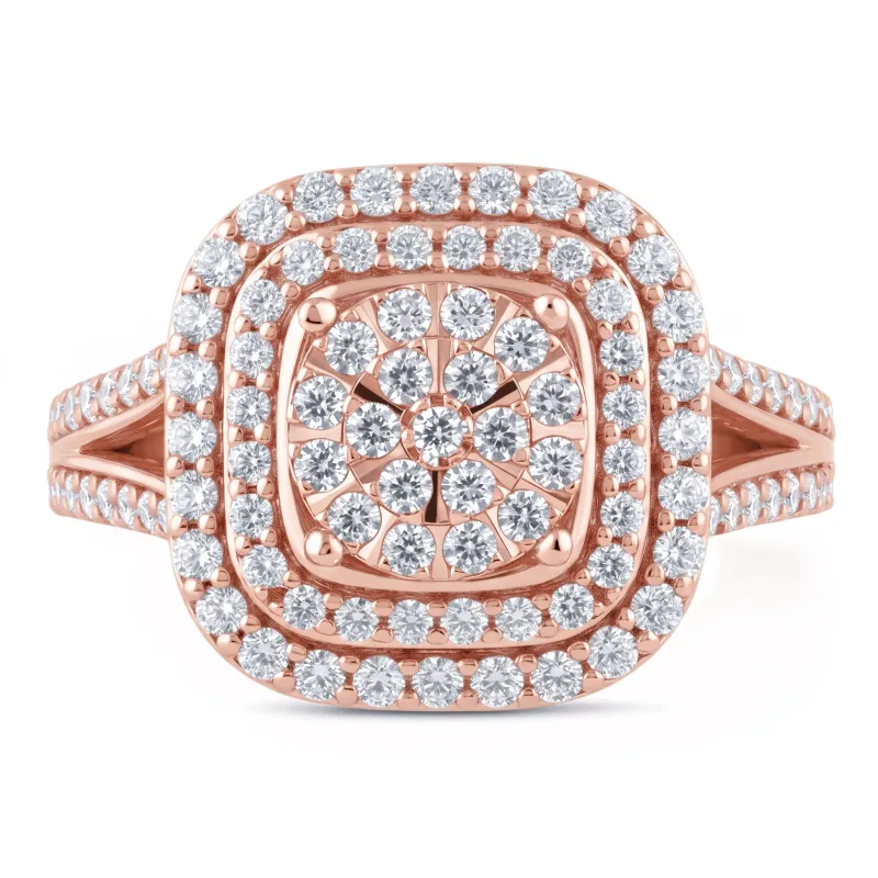 Dalila Ring in 18K Gold and Natural Diamonds | Celinni
