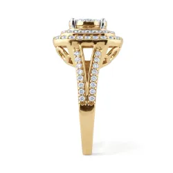 Dalila Ring aus 18K Gold mit natürlichen Diamanten | Celinni