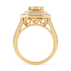 Dalila Ring aus 18K Gold mit natürlichen Diamanten | Celinni