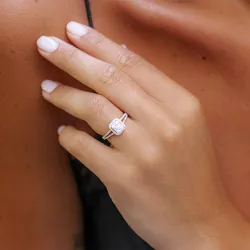 Bague Dana en or 18K et diamants naturels pav&eacute;s | Celinni