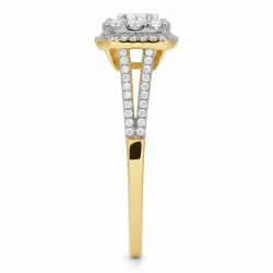 Bague Dana en or 18K et diamants naturels pavés | Celinni