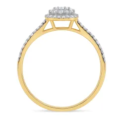 Dana Ring aus Gold mit Pavé aus natürlichen Diamanten