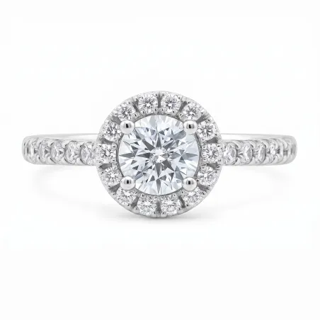 Anillo Corinne de Diamantes Naturales en Oro 18K