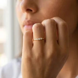 Trilogy Diamond Ring in 18K Gold or Platinum | Celinni