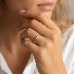 Trilogy Diamond Ring in 18K Gold or Platinum | Celinni