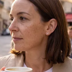 Pendientes de Diamante Redondo – Colección Promesse Celinni