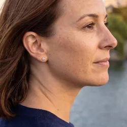 أقراط ألماس مستديرة – مجموعة Promesse من Celinni