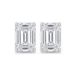Diamant Smaragd Oorbellen Promesse