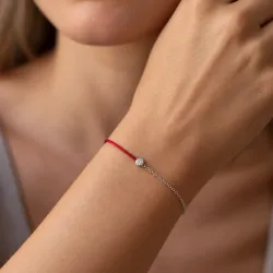 Alix Armband met Natuurlijke Diamant 18K Witgoud - Celinni