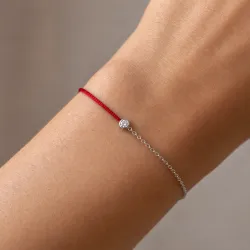 Alix Armband mit Naturdiamant 18 Karat Weißgold - Celinni