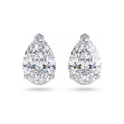 Boucles d'Oreilles Diamant Poire Promesse