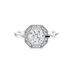 Anillo de compromiso diamante redondo Livia | Celinni