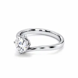 Round Diamond Engagement Ring Éclipse | Celinni