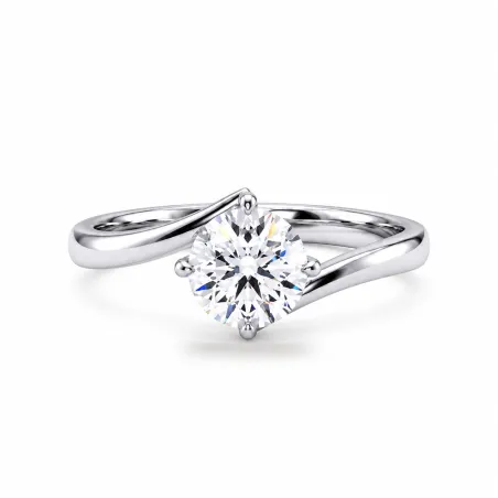 Verlovingsring ronde diamant Éclipse