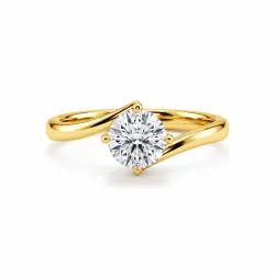 Round Diamond Engagement Ring Éclipse | Celinni