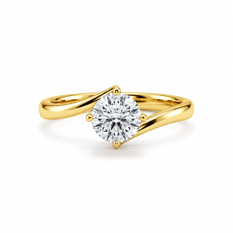 Round Diamond Engagement Ring Éclipse | Celinni
