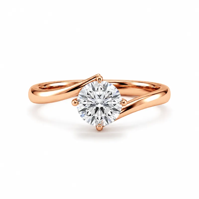 Round Diamond Engagement Ring Éclipse | Celinni