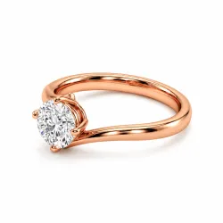 Round Diamond Engagement Ring Éclipse | Celinni
