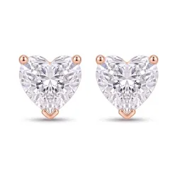 Diamond heart earrings Promesse